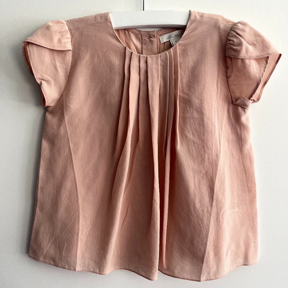 Marie Chantal Silk Rose Top (size 6)
